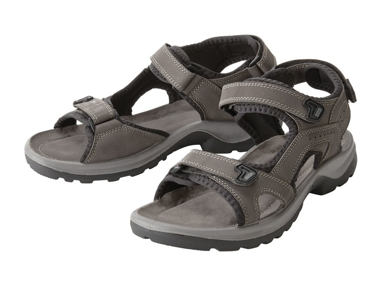 Gehe zu Vollbildansicht: CRIVIT® Sandalen Damen, mit verstellbaren Klettverschlüssen, Lederfußbett - Bild 2