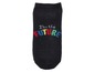 Schwarze Socken mit dem Schriftzug 'I'm the future'