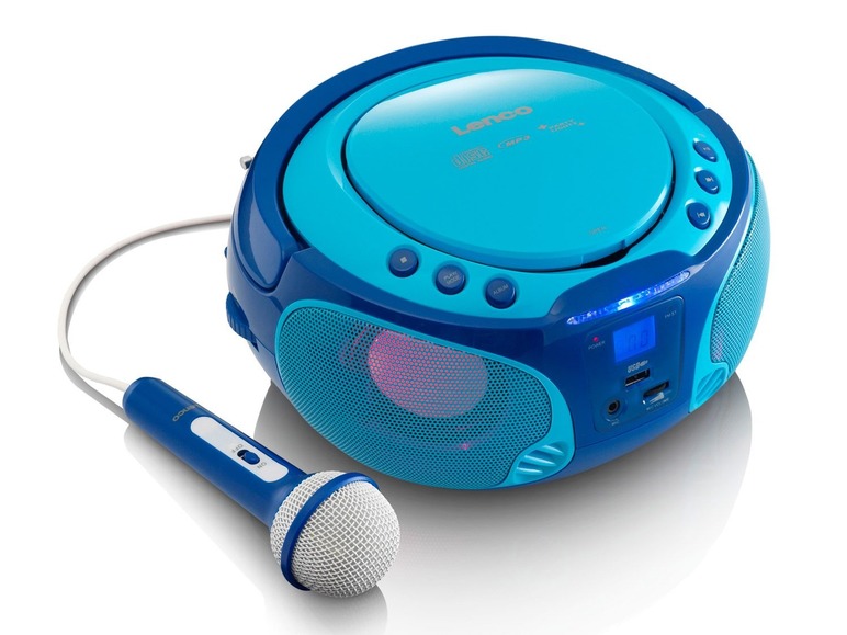 Gehe zu Vollbildansicht: Lenco CD Player mit Karaoke Stereo Anlage SCD-650 - Bild 8