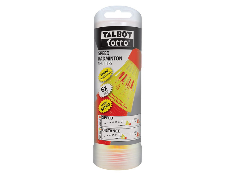 Talbot Torro Speed ​​Badminton-Shuttles in einer Packung