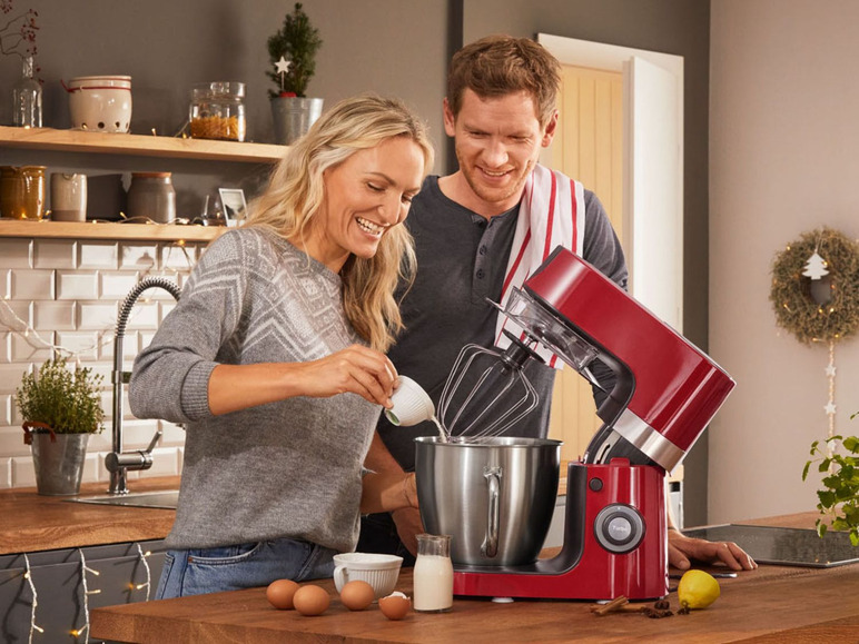 Gehe zu Vollbildansicht: SILVERCREST® KITCHEN TOOLS Küchenmaschine, 1300 Watt, mit Schwenkarm - Bild 12