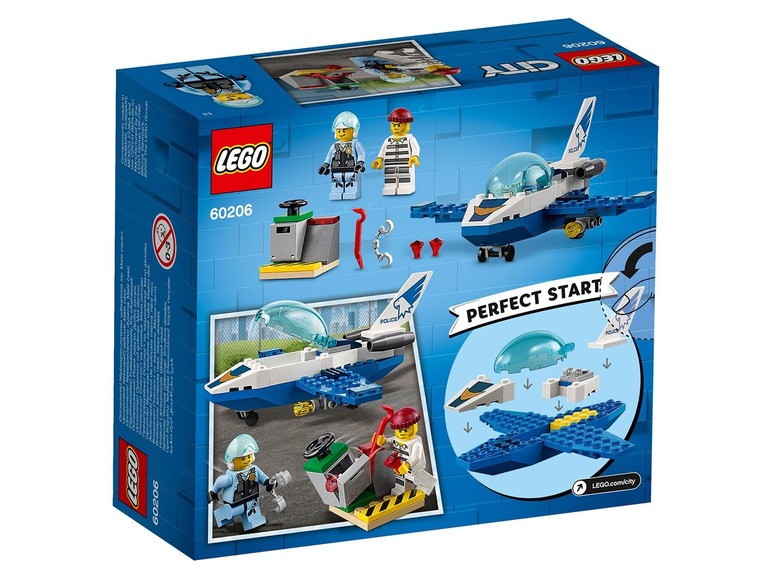 Gehe zu Vollbildansicht: LEGO® City 60206 Polizei Flugzeugpatrouille - Bild 2