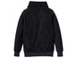 Schwarzer Pullover mit Rollkragen.