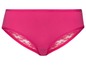 Rosa Unterhose mit Spitze.