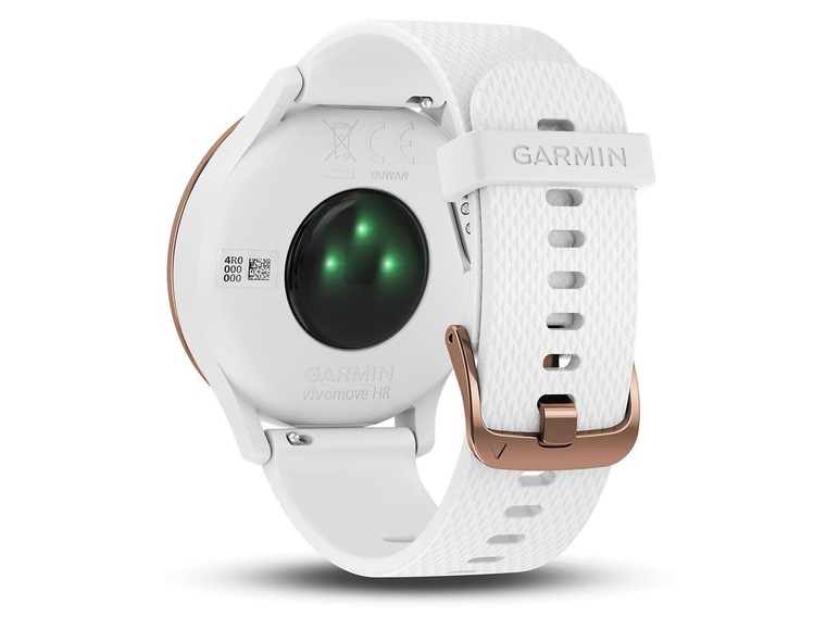 Gehe zu Vollbildansicht: GARMIN Smartwatch Vivomove HR Sport Größe S/M Rosegold/weiß - Bild 5