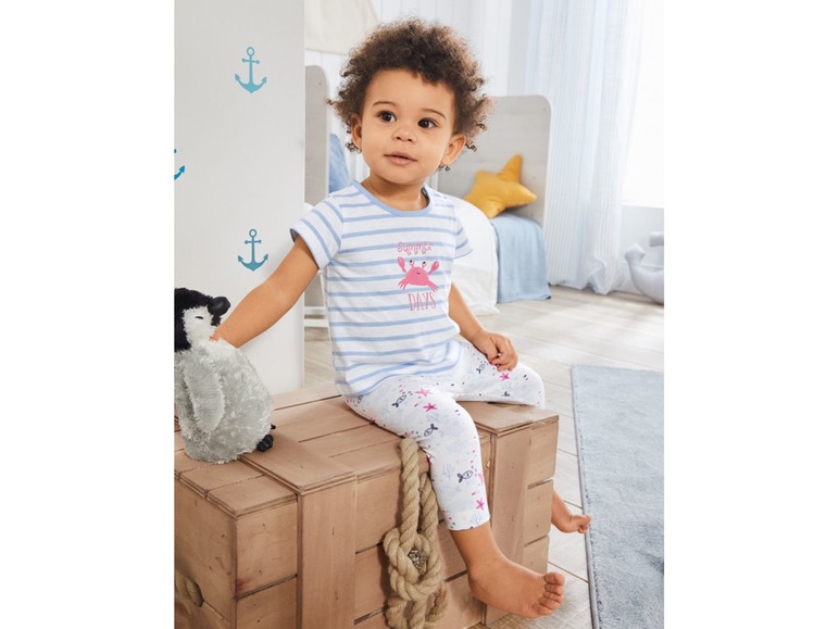 Gehe zu Vollbildansicht: LUPILU® Baby T-Shirt Mädchen, mit Schulterknöpfung, aus reiner Baumwolle - Bild 5