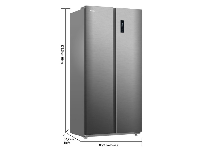 Gehe zu Vollbildansicht: Amica Side-by-Side Kühlschrank »SBSN 397 100 E« - Bild 3