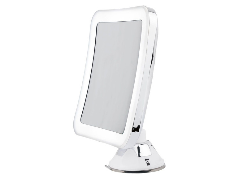 Gehe zu Vollbildansicht: MIOMARE® LED-Kosmetikspiegel, Rand mit LED-Licht, drehbarer Spiegel, 5-fache Vergrößerung - Bild 9