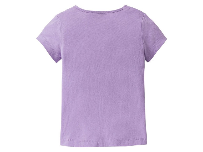 Gehe zu Vollbildansicht: LUPILU® Kleinkinder T-Shirt Mädchen, 2 Stück, eins mit Print, aus reiner Baumwolle - Bild 20