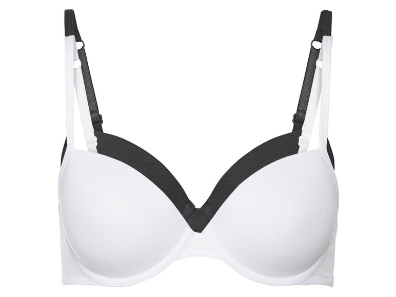 Gehe zu Vollbildansicht: ESMARA® Bügel BHs Damen, 2 Stück, gemouldete Cups - Bild 6