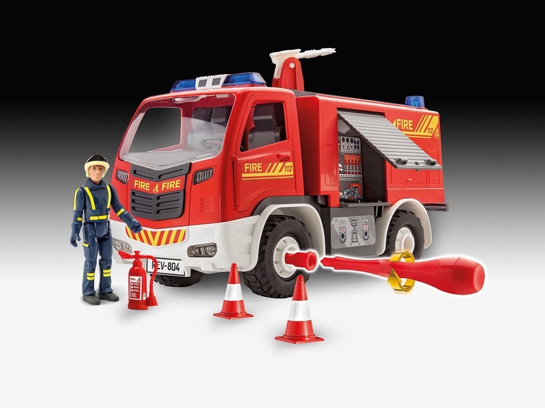 Gehe zu Vollbildansicht: Revell Junior Kit Modellbausatz Feuerwehr, Maßstab 1:20, mit Figur, ab 4 Jahren - Bild 8