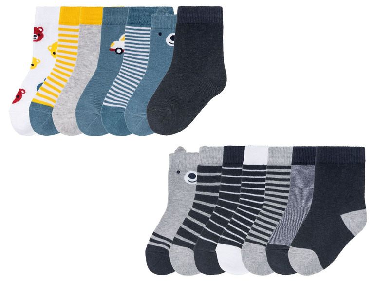 Gehe zu Vollbildansicht: lupilu® Kleinkinder Socken Jungen, 7 Paar, mit Baumwolle - Bild 1