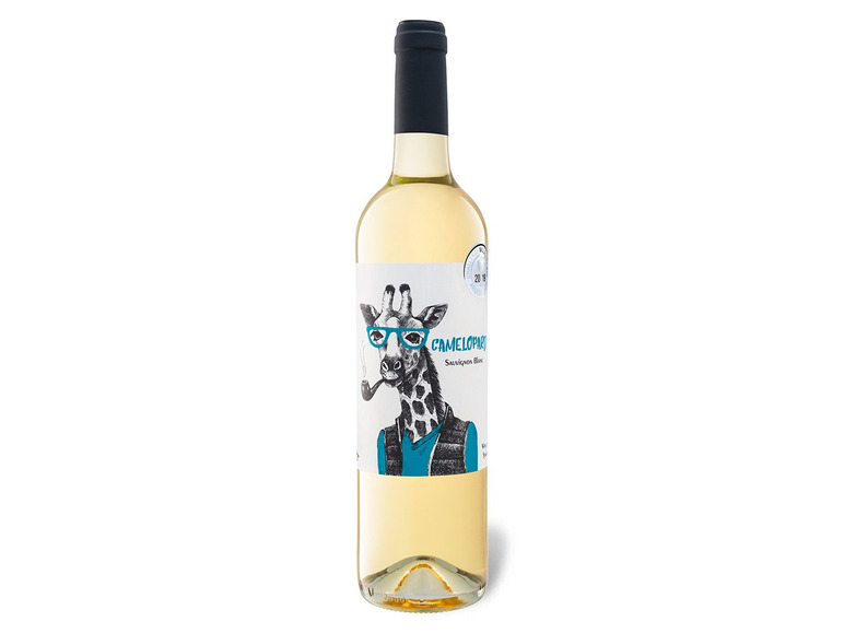 Gehe zu Vollbildansicht: Camelopard Sauvignon Blanc Castilla la Mancha VdlT trocken, Weißwein 2019 - Bild 1