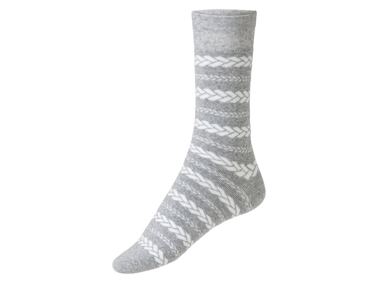 Gehe zu Vollbildansicht: esmara® Damen Socken Thermo 2 Paar, mit Bio-Baumwolle - Bild 4