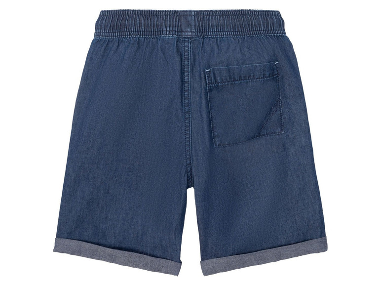 Blaue Denim Shorts mit Gummizug