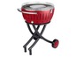 Roter LotusGrill XXL Grill mit Grillrost.