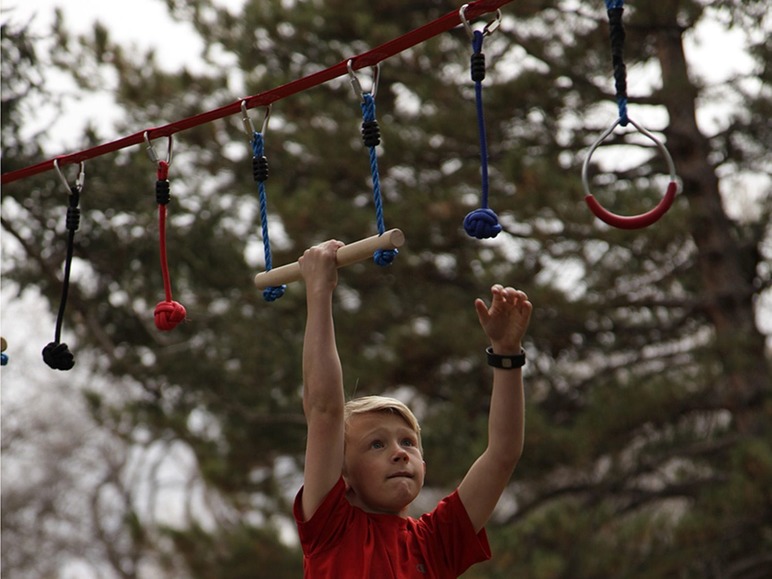 Gehe zu Vollbildansicht: Slackers Ninja Line Starter Set, Slackline, mit Hindernisse, ab 5 Jahren - Bild 5