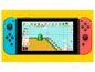 Eine Nintendo Switch mit einem Super Mario Maker 2-Level.