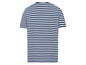 Ein gestreiftes T-Shirt mit kurzen Ärmeln.