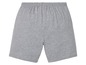 Graue Shorts mit elastischem Bund.