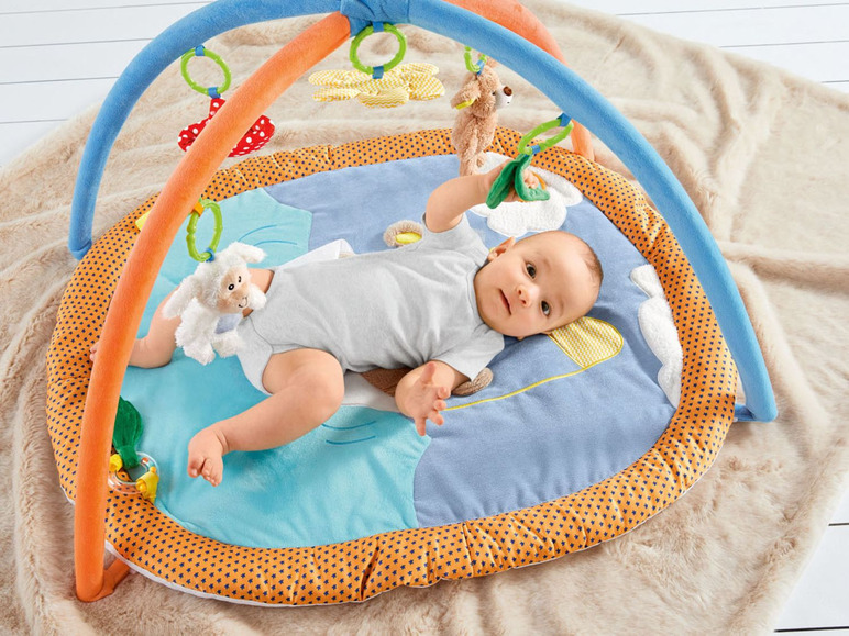 Gehe zu Vollbildansicht: LUPILU® Baby-Aktiv-Decke, mit Soundeffekten, Rassel, Quietschelement, ab der Geburt - Bild 7