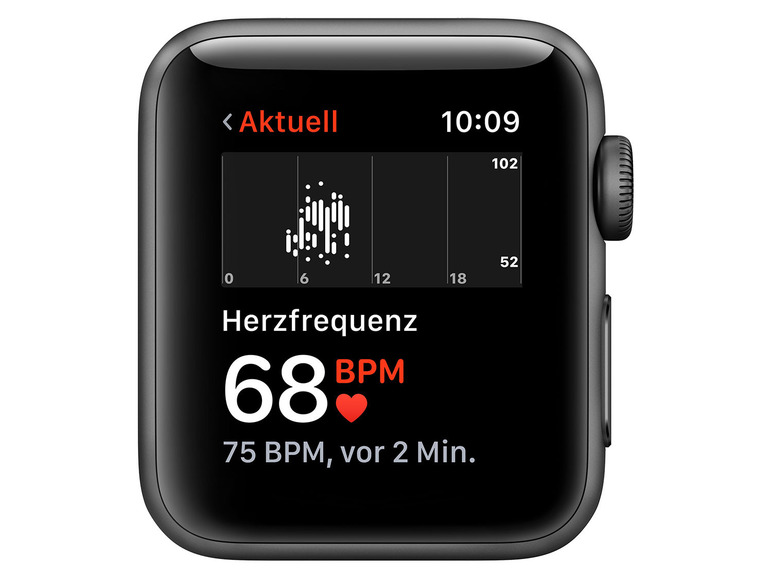 Gehe zu Vollbildansicht: Apple Watch Series 3 42 mm, Aluminiumgehäuse space grau - Bild 5