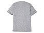 Ein graues T-Shirt mit kurzen Ärmeln.