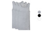 Drei graue Tanktops von Livergy.