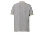Graues Poloshirt mit gelbem Besatz