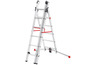 Eine faltbare Aluminiumleiter der Marke Hailo.