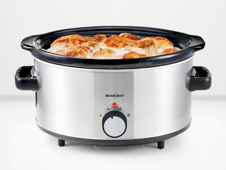 Gehe zu Vollbildansicht: SILVERCREST® Slow Cooker, 320 Watt, 6 l Fassungsvermögen, mit 2 Garstufen, Keramiktopf - Bild 9