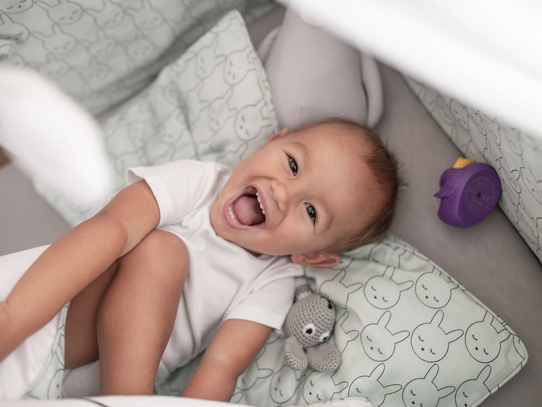 Gehe zu Vollbildansicht: Träumeland Kinder- und Babybettwäsche »Kuschelhase«, 80 x 80 cm, aus reiner Baumwolle - Bild 2