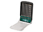 Ein Set mit 7 SDS-plus Bohrer in einer Plastikbox.