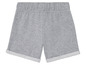 Graue Shorts mit elastischem Bund.