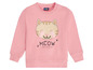 Rosa Pullover mit Katzendruck für Kinder