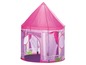 Ein rundes, rosafarbenes Prinzessinnen-Spielzelt.