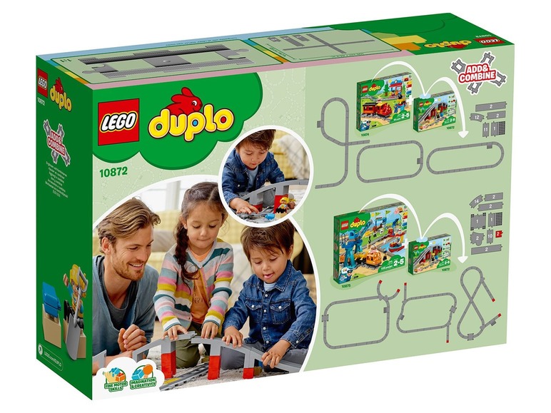 Gehe zu Vollbildansicht: LEGO® DUPLO® 10872 Eisenbahnbrücke und Schienen - Bild 3