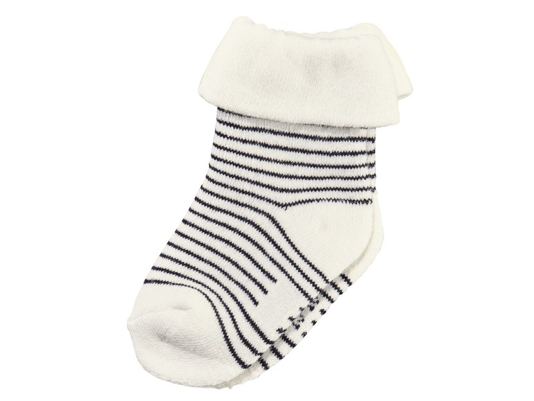Gehe zu Vollbildansicht: LUPILU® Baby Socken Jungen, Vollplüsch, mit Bio-Baumwolle, weicher Umschlagbund, 5 Paar - Bild 4