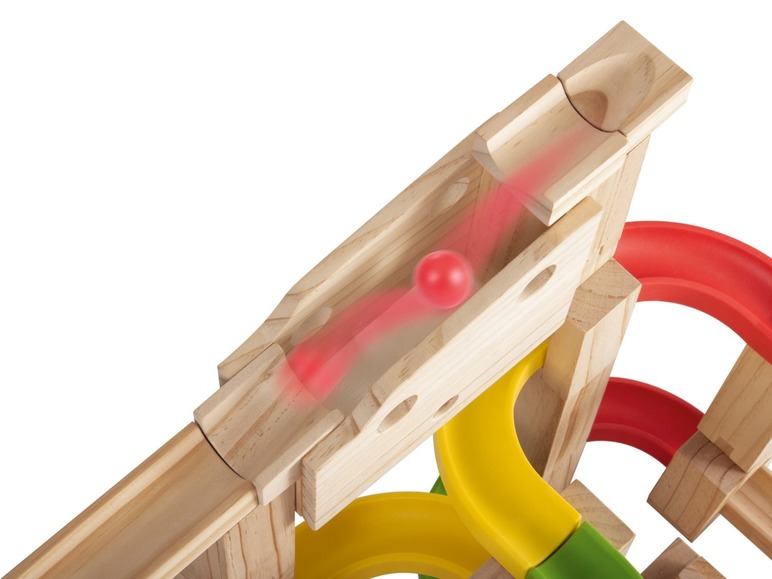 Gehe zu Vollbildansicht: Playtive JUNIOR PLAYTIVE® JUNIOR Kugelbahn, inklusive 2 Kugeln, mit Kunststoffteilen, aus Echtholz - Bild 10
