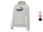 Grauer Hoodie mit Puma-Logo.