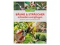 Ein Buch mit Tipps zum Schneiden von Bäumen und Sträuchern, mit verschiedenen Gartenwerkzeugen.