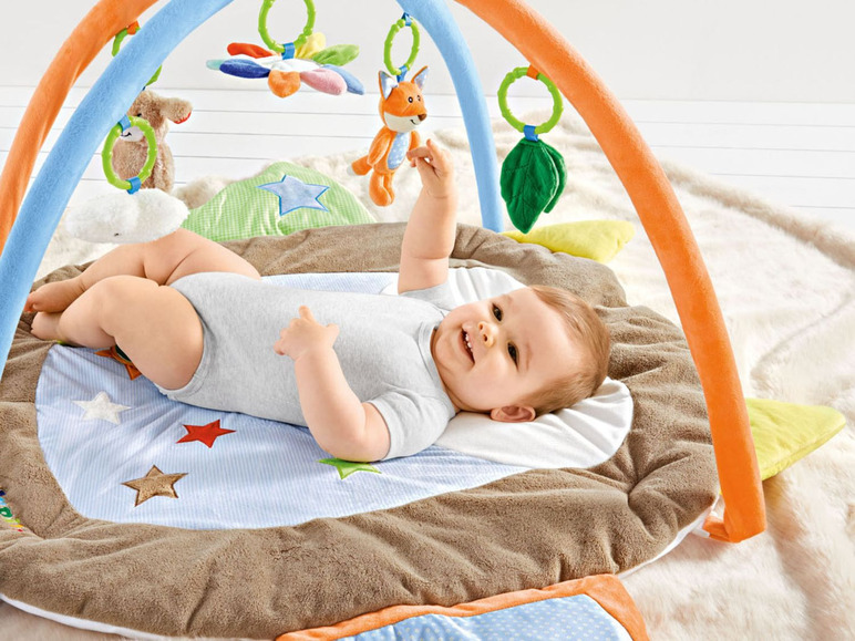 Gehe zu Vollbildansicht: LUPILU® Baby-Aktiv-Decke, mit Soundeffekten, Rassel, Quietschelement, ab der Geburt - Bild 3