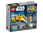 LEGO Star Wars Set mit einem gelben Speeder und einer Jedi-Figur