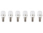 Sechs Livarno Home LED-Lampen mit E14 Fassung.