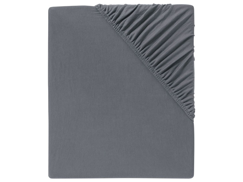 Gehe zu Vollbildansicht: MERADISO® Spannbettlaken, 180-200 x 200 cm, mit Rundumgummizug, aus Baumwolle - Bild 4