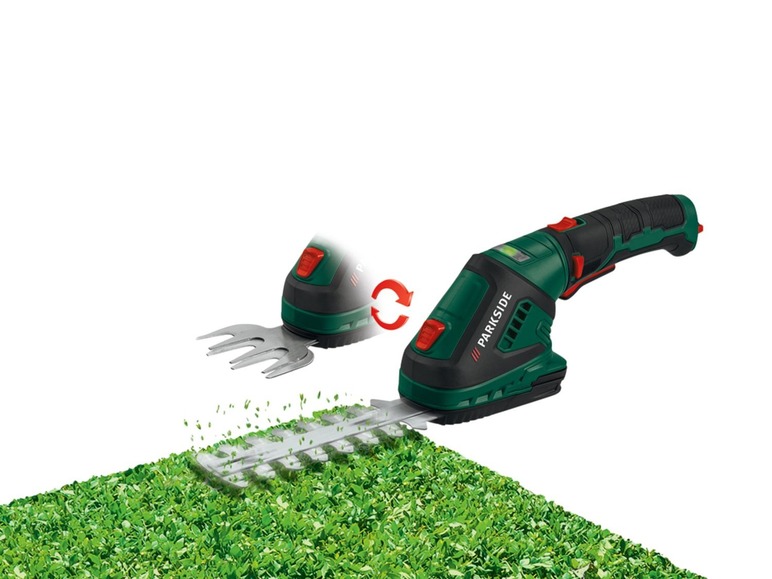 Gehe zu Vollbildansicht: PARKSIDE® Akku-Gras- und Strauchschere »PGSA 4«, mit drehbarem Softgriff, Klicksystem - Bild 3