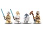 LEGO Star Wars Minifiguren: Obi-Wan Kenobi, Luke Skywalker, R2-D2 und ein Tusken Raider.