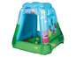 Ein aufblasbares Peppa Pig Ballspiel-Zelt.
