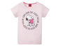 Rosa T-Shirt mit Snoopy und dem Spruch 'Keep calm and hug on'.