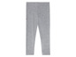 Graue Leggings für Mädchen mit einem kleinen roten Detail.